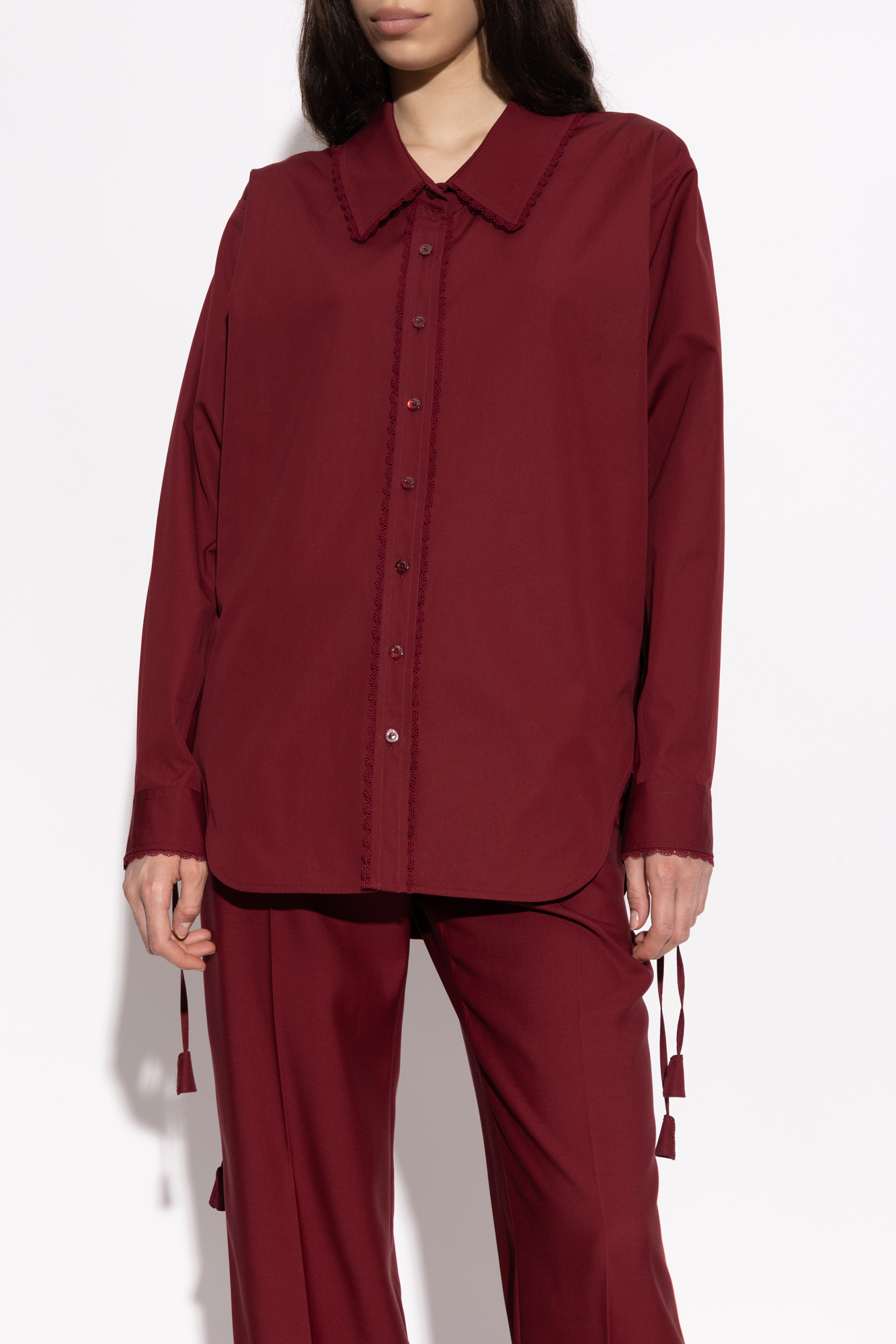 Gucci Shirt with lace trim | Women's Clothing | Vitkac
